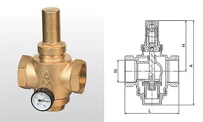 山東Y22X-16T黃銅可調(diào)式減壓閥